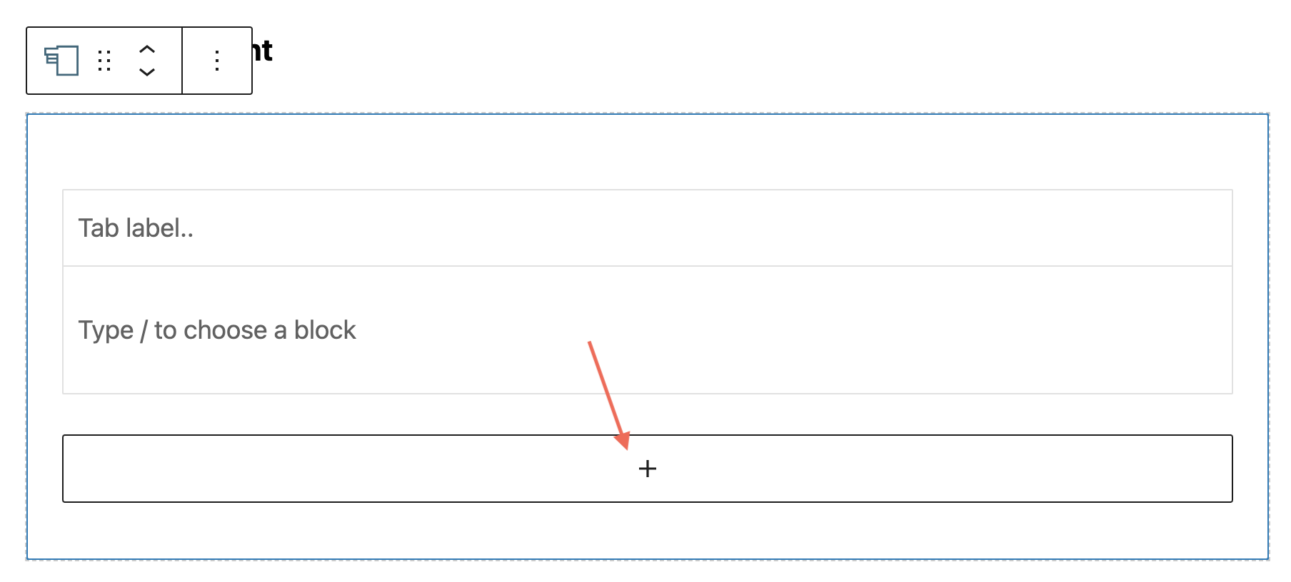 Add tabs Add tabs